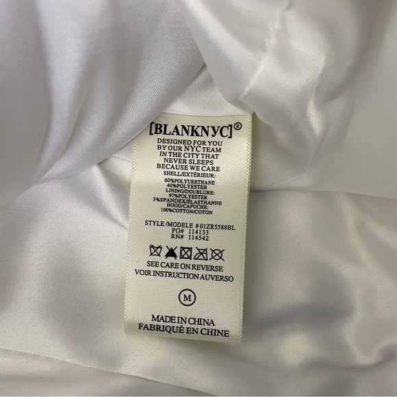 BLANK NYC Tie-Dye Faux Leather Moto with Removable Hood - Picture 14 of 16